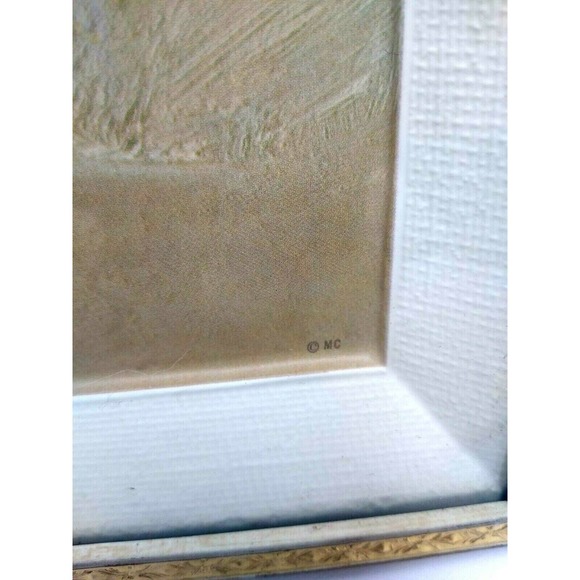 Dimension III Poppies In Pewter Mug By Metalcraft Corp Framed Art Work - Picture 4 of 6